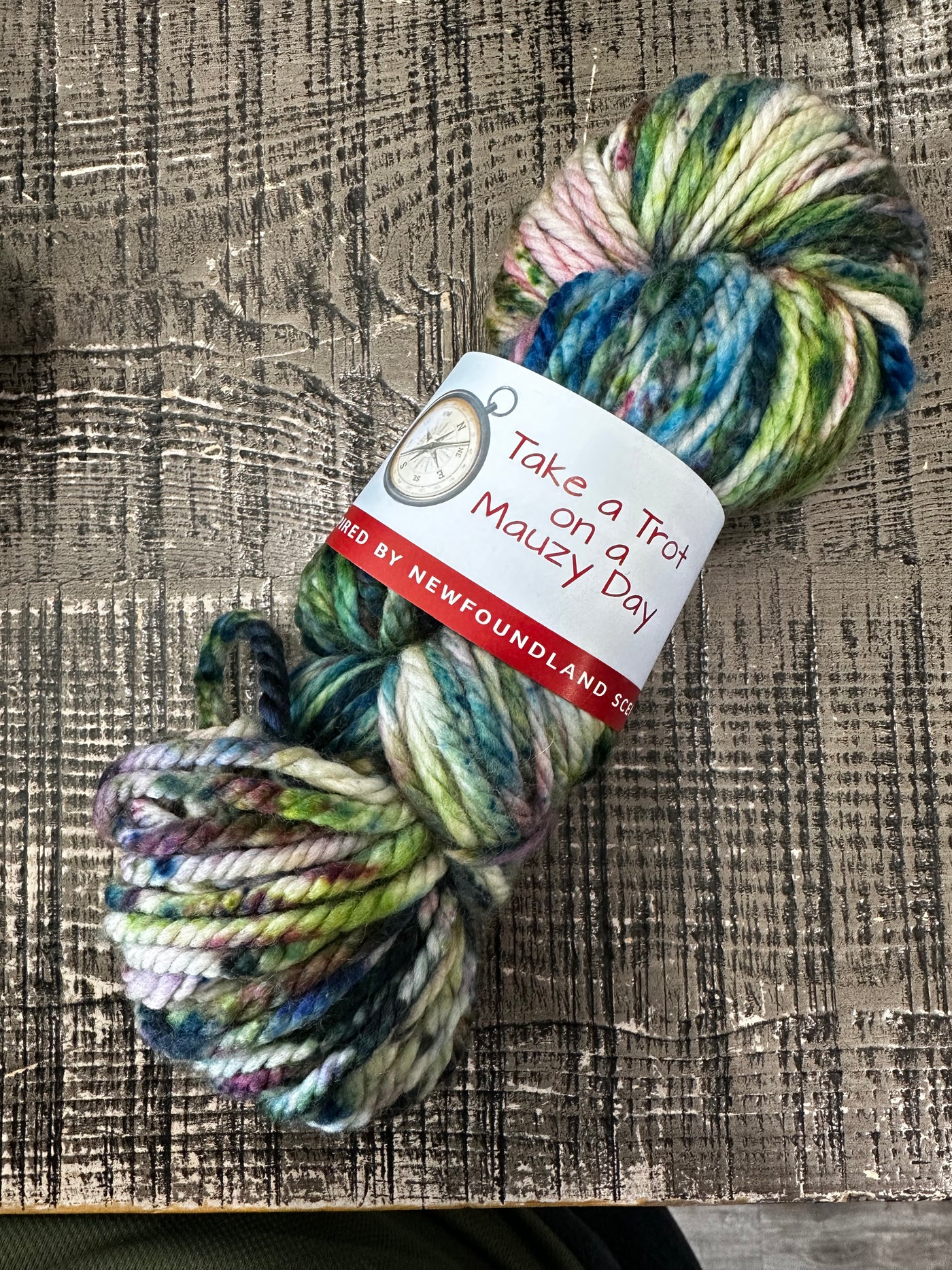 SeaSpun - Take A Trot On A Mauzy Day - Hand Dyed Yarn Inspired By Newfoundland Scenery