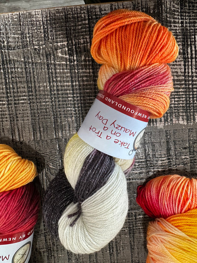 SeaSpun - Take A Trot On A Mauzy Day - Hand Dyed Yarn Inspired By Newfoundland Scenery