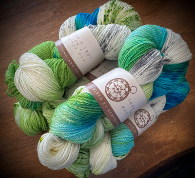 SeaSpun - Take A Trot On A Mauzy Day - Hand Dyed Yarn Inspired By Newfoundland Scenery