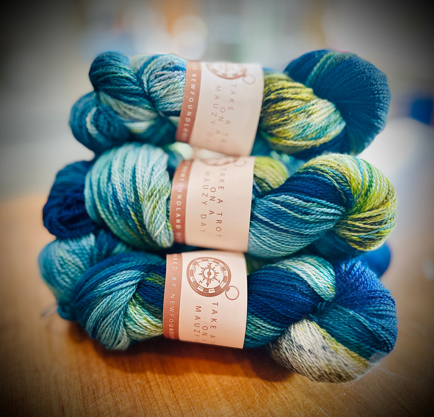 SeaSpun - Take A Trot On A Mauzy Day - Hand Dyed Yarn Inspired By Newfoundland Scenery