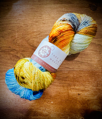 SeaSpun - Take A Trot On A Mauzy Day - Hand Dyed Yarn Inspired By Newfoundland Scenery