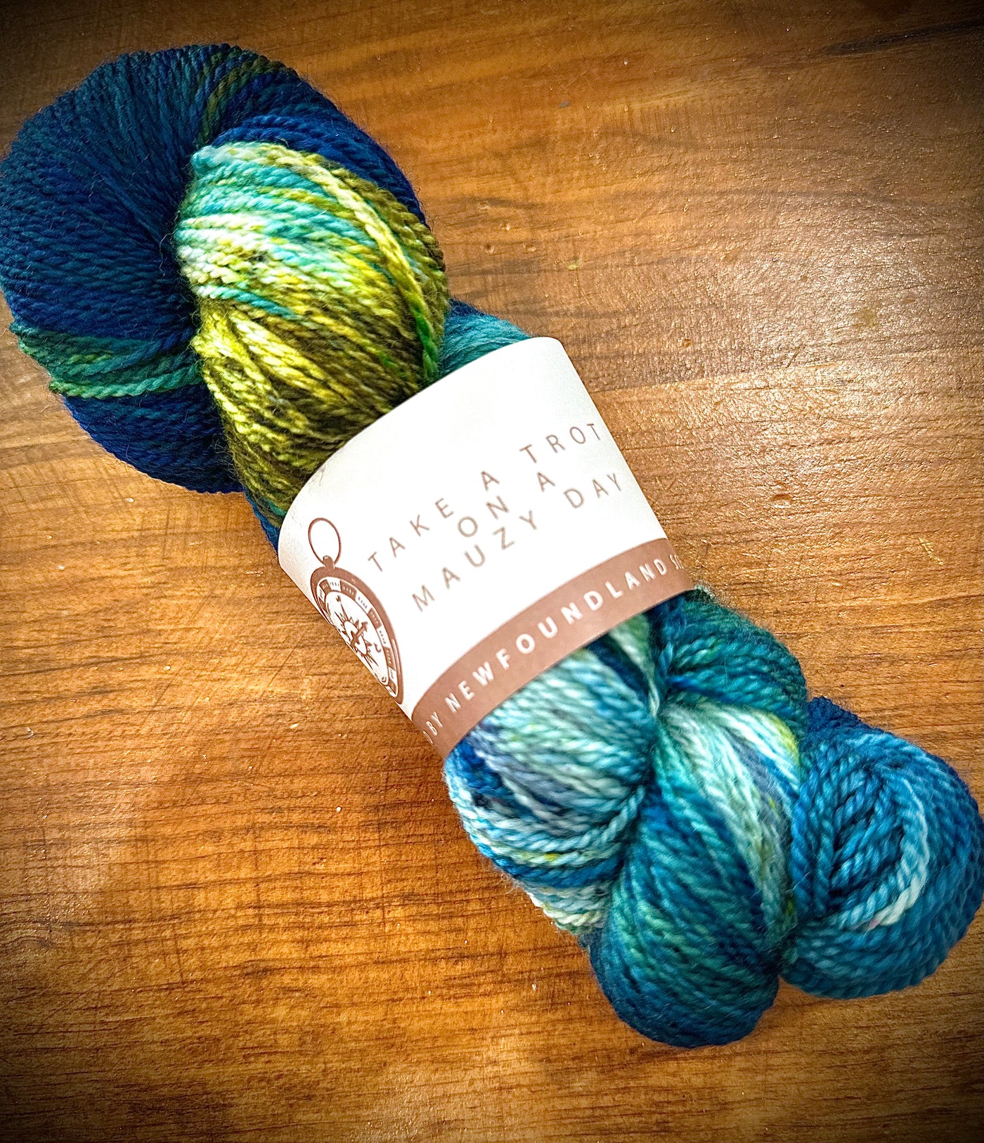 SeaSpun - Take A Trot On A Mauzy Day - Hand Dyed Yarn Inspired By Newfoundland Scenery