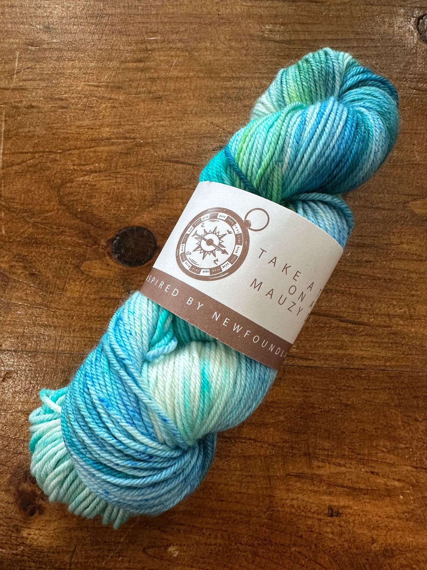 SeaSpun - Take A Trot On A Mauzy Day - Hand Dyed Yarn Inspired By Newfoundland Scenery