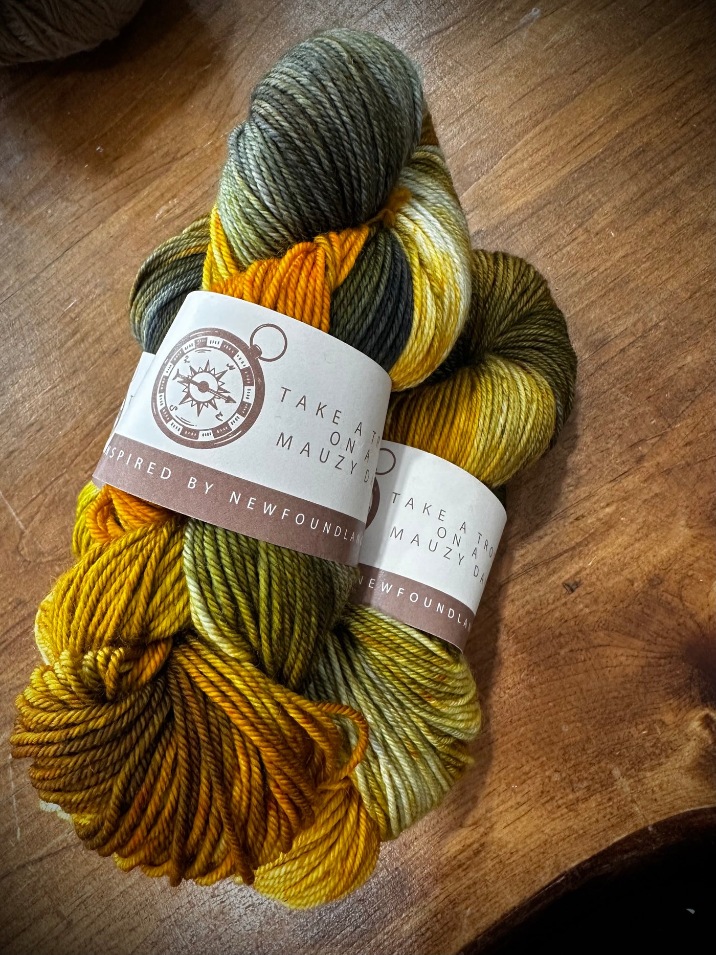 SeaSpun - Take A Trot On A Mauzy Day - Hand Dyed Yarn Inspired By Newfoundland Scenery