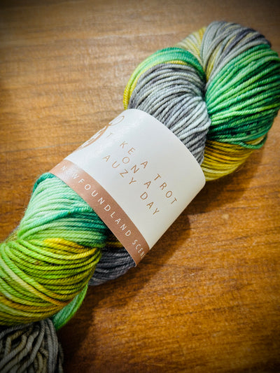 SeaSpun - Take A Trot On A Mauzy Day - Hand Dyed Yarn Inspired By Newfoundland Scenery