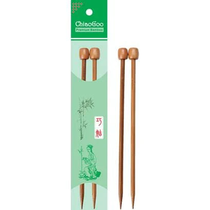 ChiaoGoo 13" Single Point Bamboo Needles - US 6 (4mm)