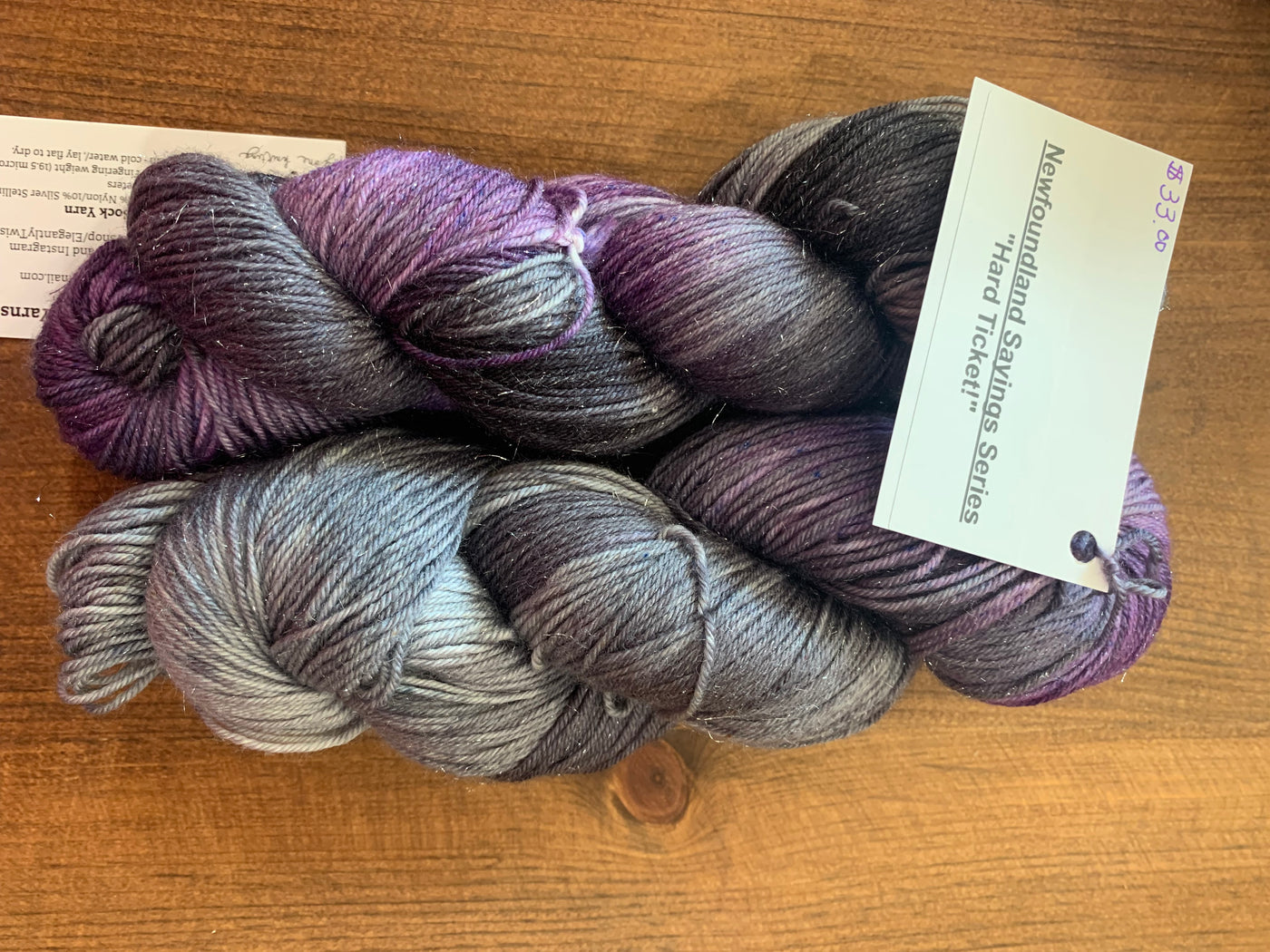 Elegantly Twisted Yarns - Merny Silver Sock Yarn