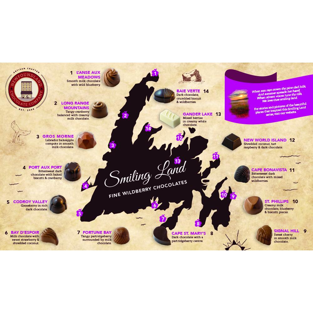 Newfoundland Chocolate Company - Smiling Land Series 30 piece