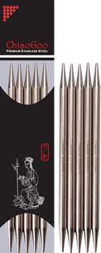 ChiaoGoo Stainless Steel Double Point Needles 8" (20 cm)