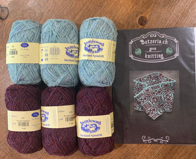 Butzeria Printed Pattern and Kit - Cowl Trifoliumby